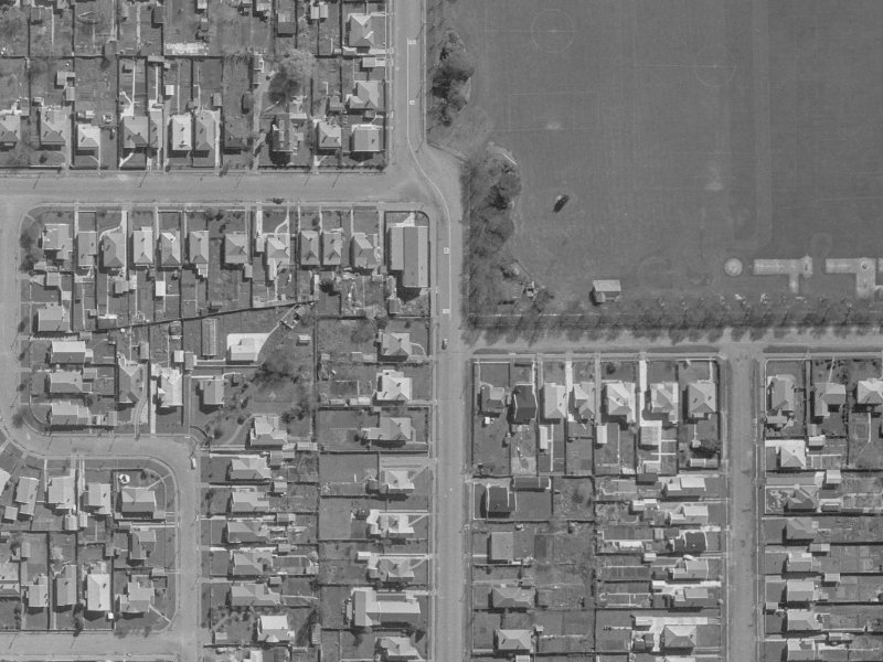 611 Madras Street from the air, 1960-1964