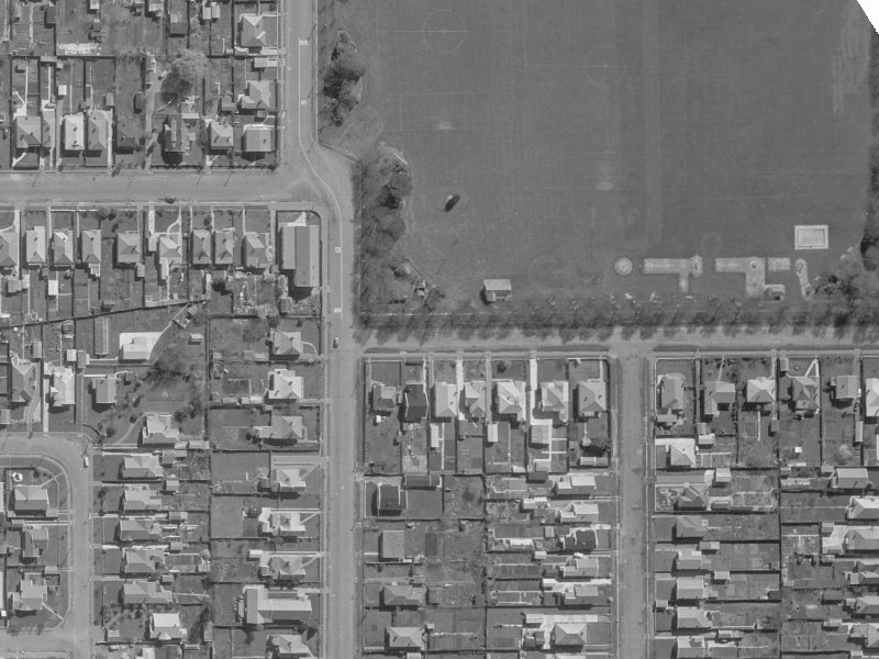 5 Edward Avenue from the air, 1960-1964