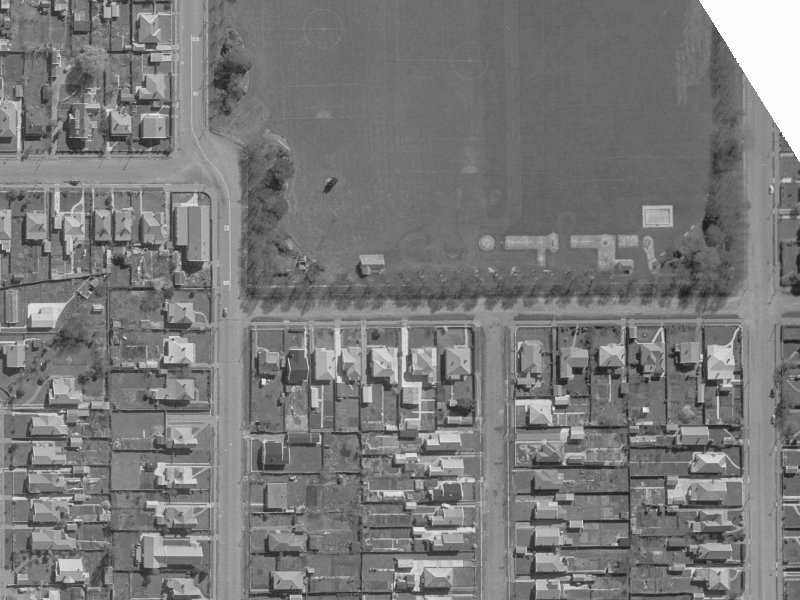 14 Edward Avenue from the air, 1960-1964