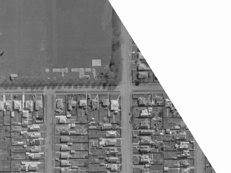 619 Barbadoes Street from the air, 1960-1964