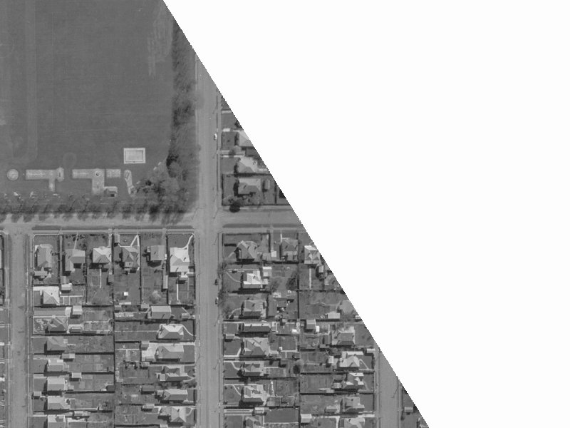 53 Edward Avenue from the air, 1960-1964
