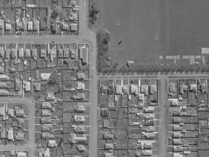 2 Edward Avenue from the air, 1960-1964
