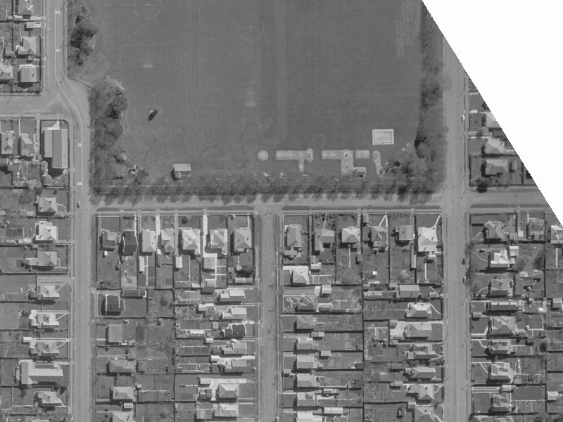 26 Edward Avenue from the air, 1960-1964
