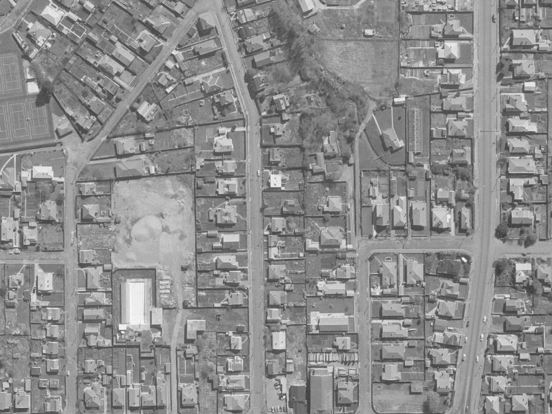 30 Trafalgar Street from the air, 1960-1964