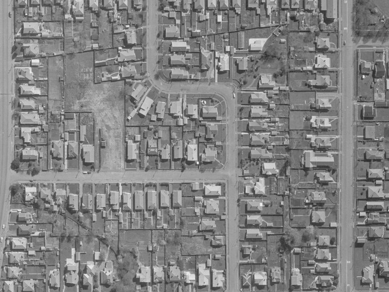 75 Cornwall Street from the air, 1960-1964