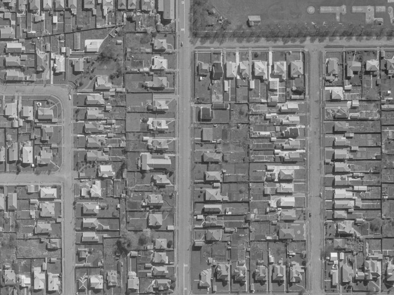 598 Madras Street from the air, 1960-1964