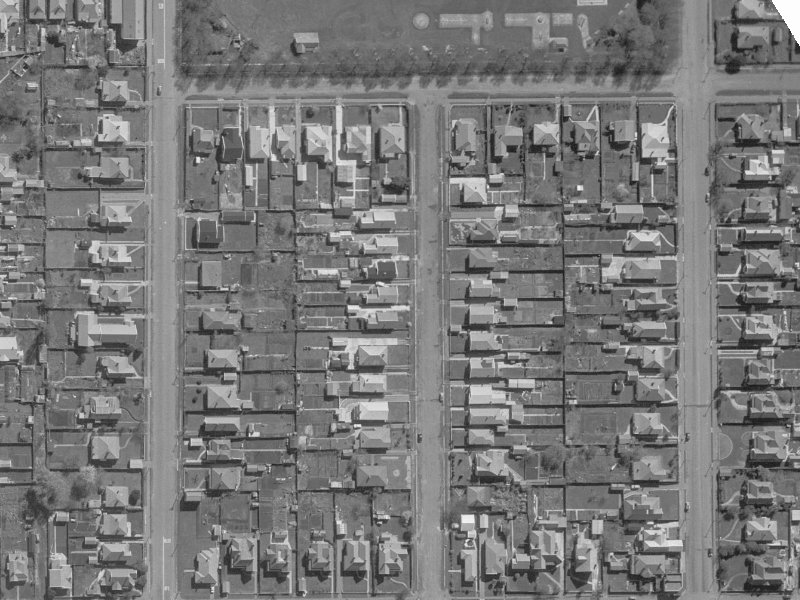 23 Allard Street from the air, 1960-1964