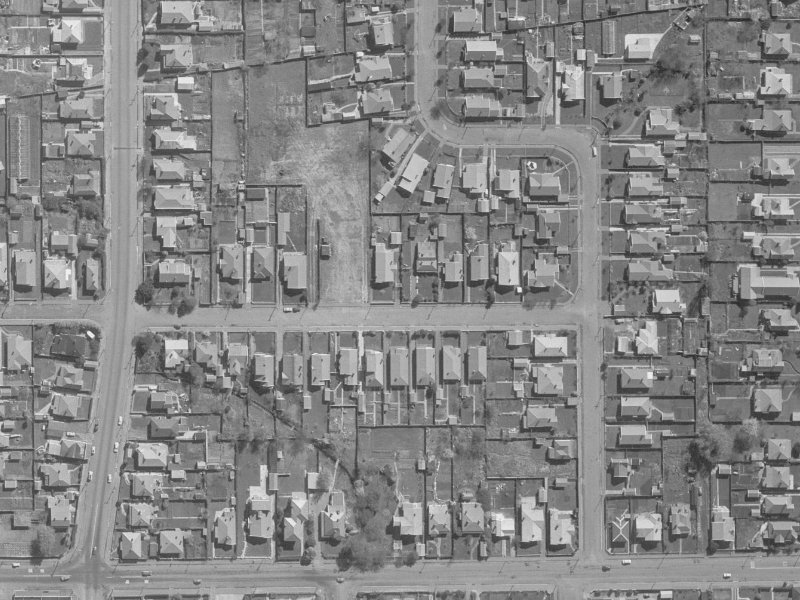 69A Cornwall Street from the air, 1960-1964