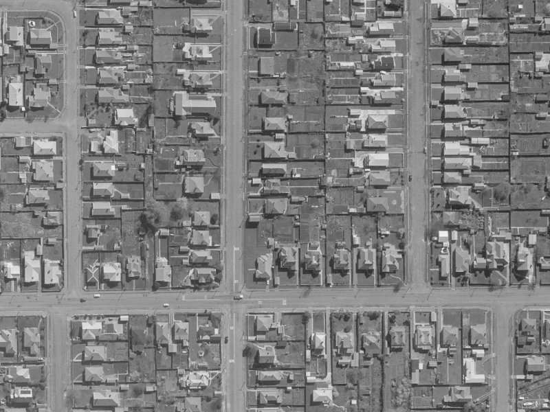 578 Madras Street from the air, 1960-1964