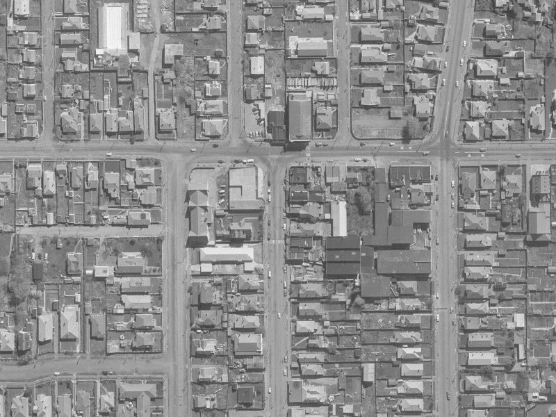 1064A Colombo Street from the air, 1960-1964