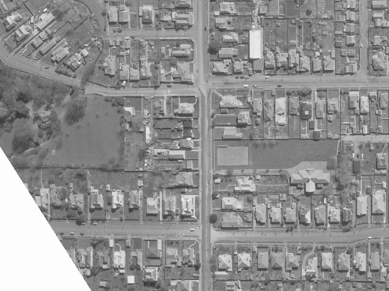 135 Springfield Road from the air, 1960-1964