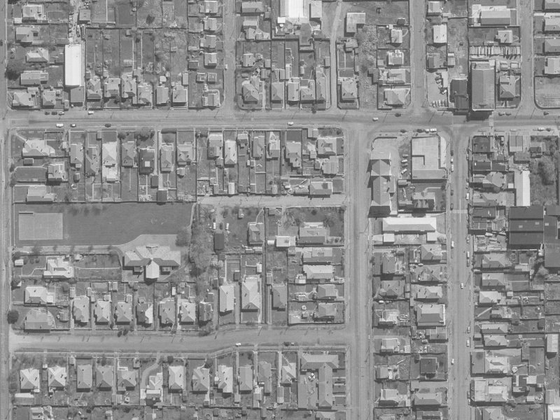 Keoghs Lane from the air, 1960-1964