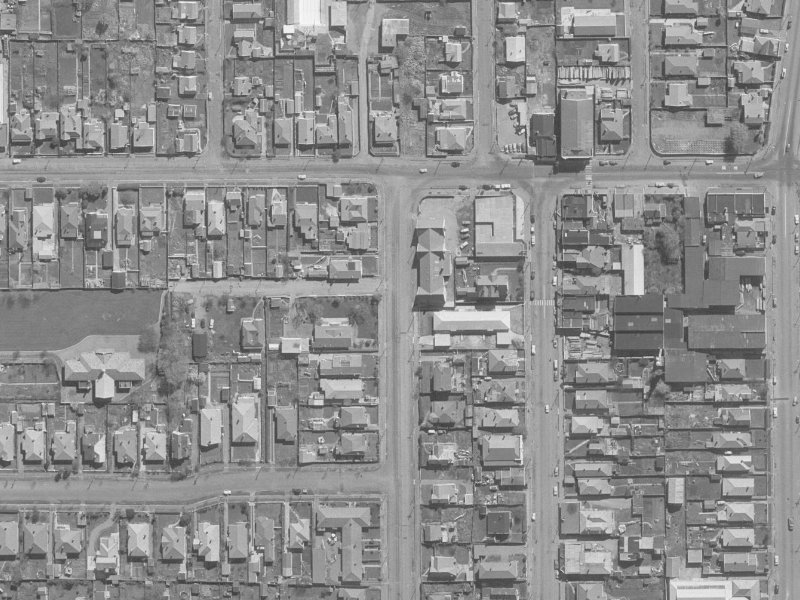 141 Caledonian Road from the air, 1960-1964