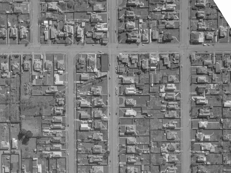 556 Barbadoes Street from the air, 1960-1964