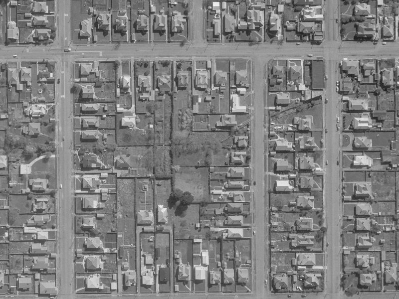 133 Packe Street from the air, 1960-1964
