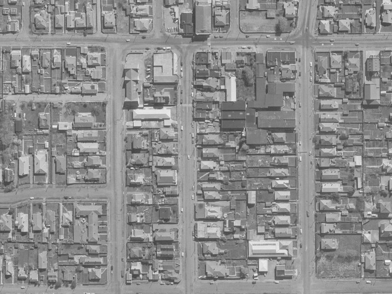 1056 Colombo Street from the air, 1960-1964
