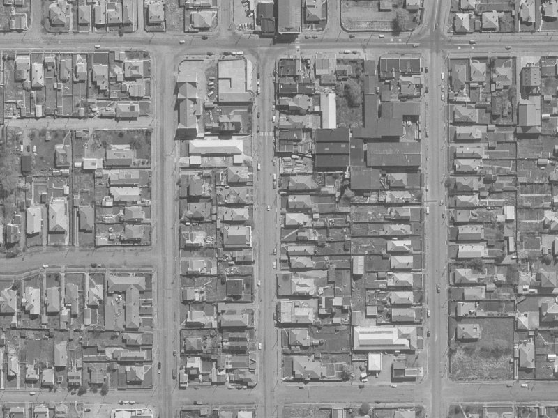 1050 Colombo Street from the air, 1960-1964