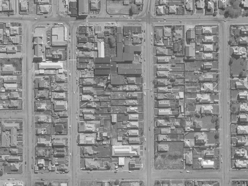 129 Sherborne Street from the air, 1960-1964