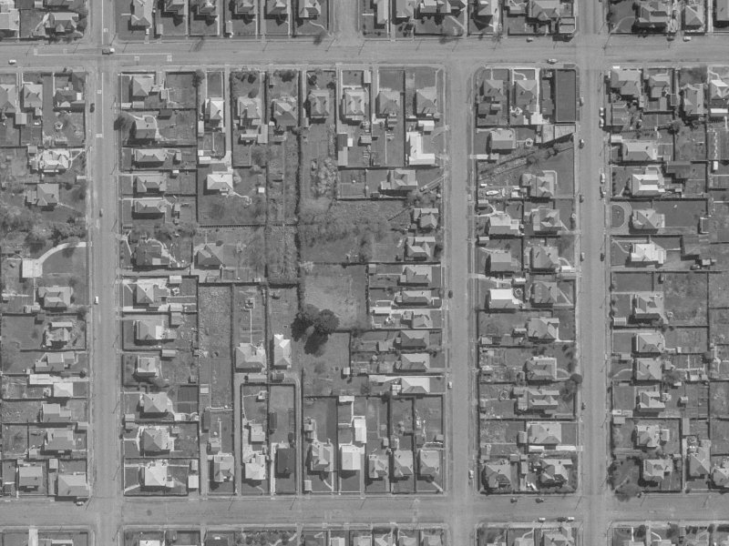 129 Packe Street from the air, 1960-1964