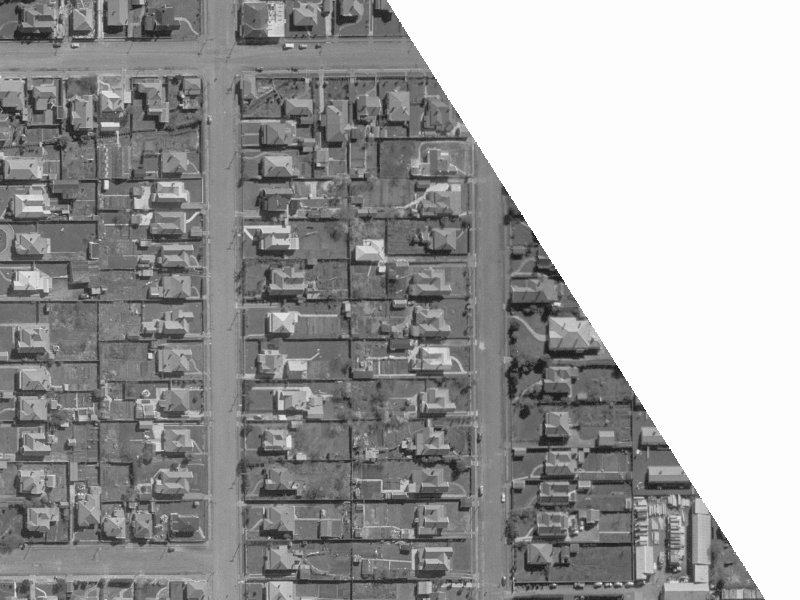 133 Champion Street from the air, 1960-1964