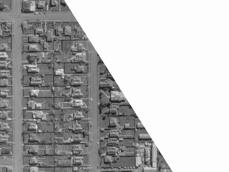 134 Champion Street from the air, 1960-1964