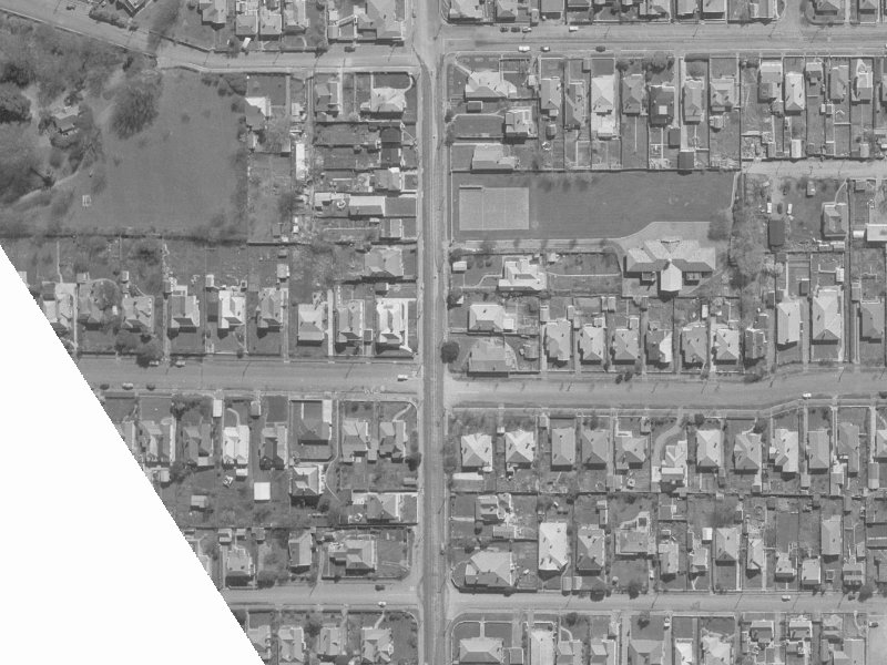 134 Springfield Road from the air, 1960-1964
