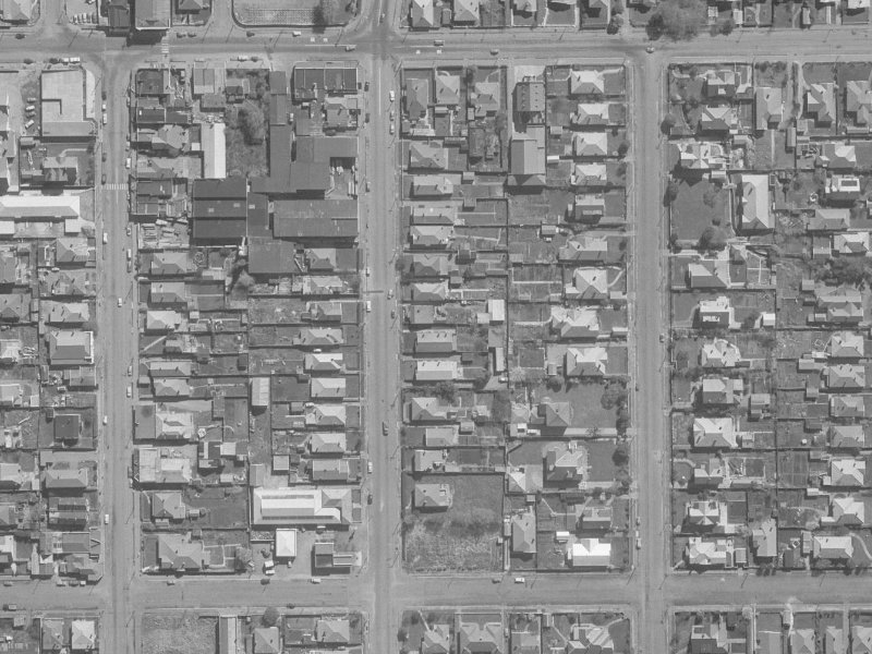 126 Sherborne Street from the air, 1960-1964