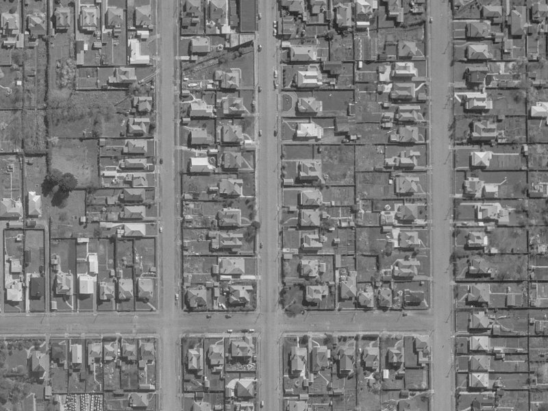 540 Barbadoes Street from the air, 1960-1964