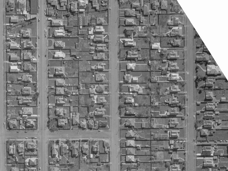 Geraldine Street from the air, 1960-1964