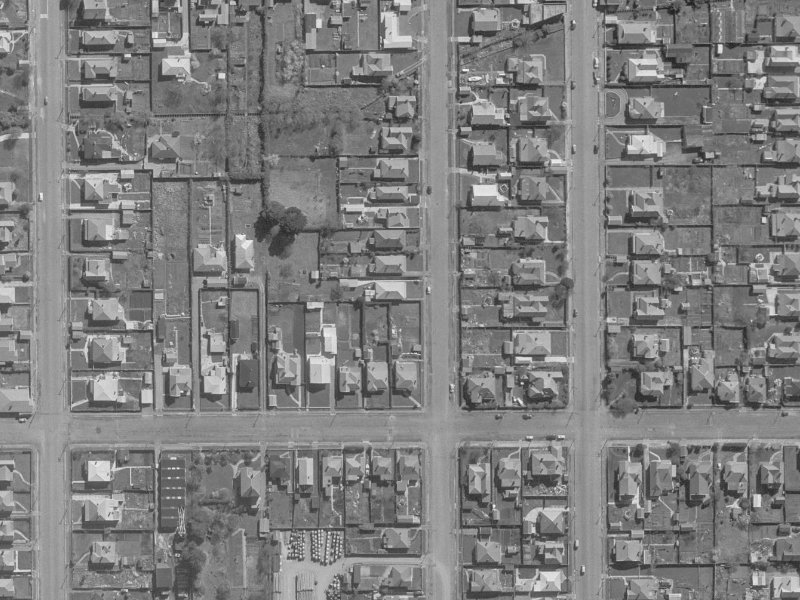 115 Packe Street from the air, 1960-1964