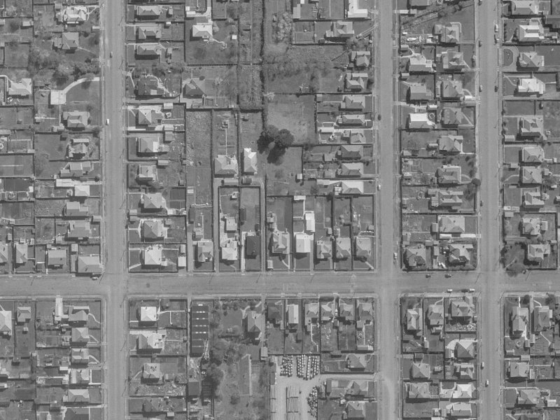 121 Canon Street from the air, 1960-1964