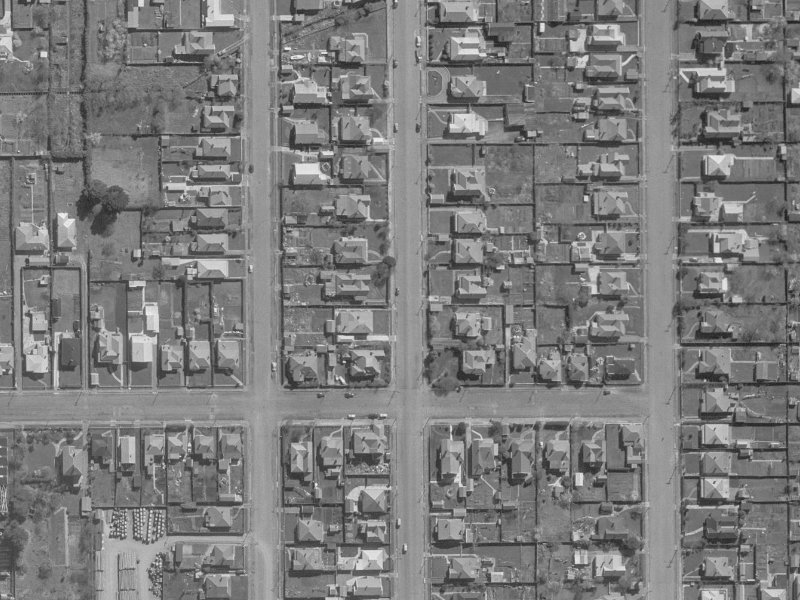 533A Barbadoes Street from the air, 1960-1964