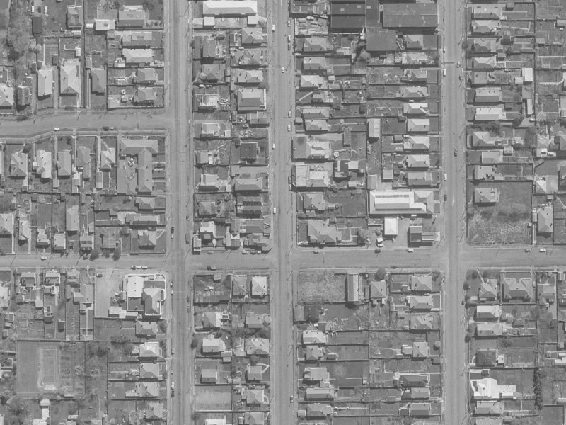 1031A Colombo Street from the air, 1960-1964