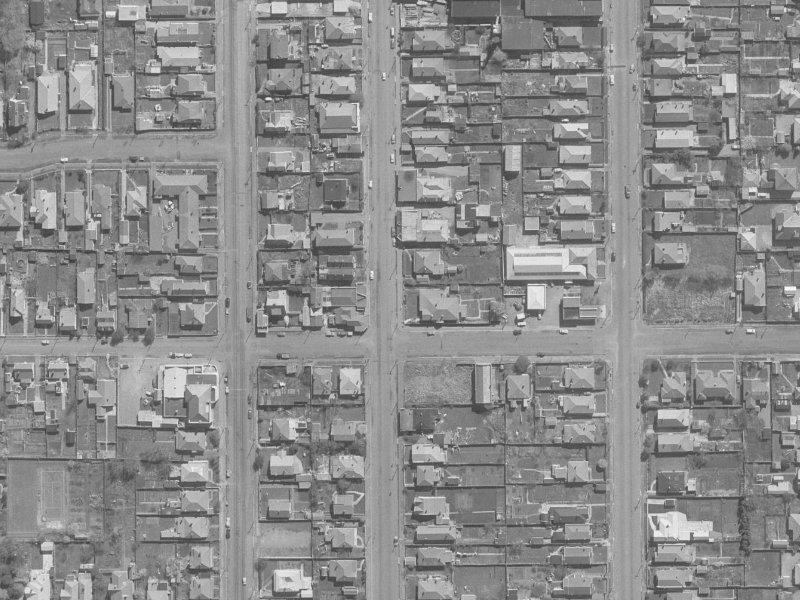 1032 Colombo Street from the air, 1960-1964