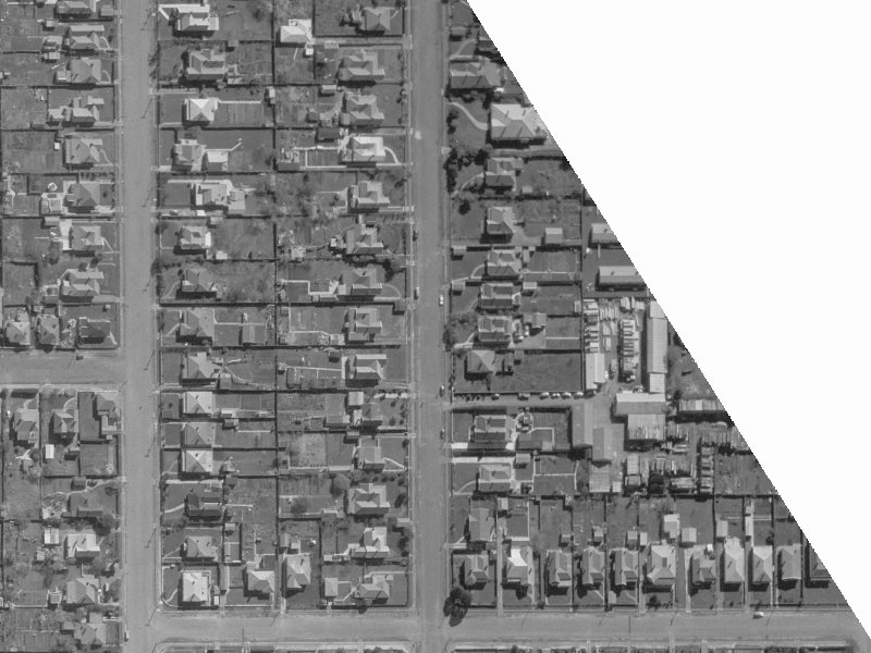 112 Champion Street from the air, 1960-1964