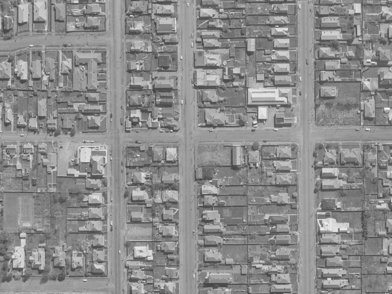 1023 Colombo Street from the air, 1960-1964