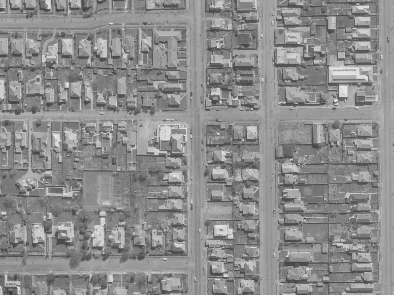 98 Caledonian Road from the air, 1960-1964