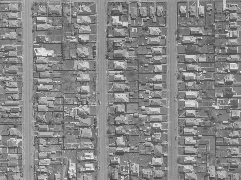 440 Manchester Street from the air, 1960-1964