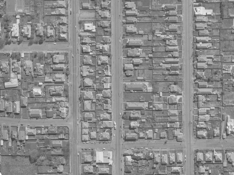 984-990 Colombo Street from the air, 1960-1964
