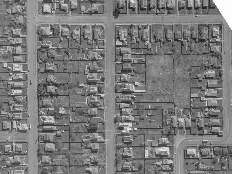64C Champion Street from the air, 1960-1964