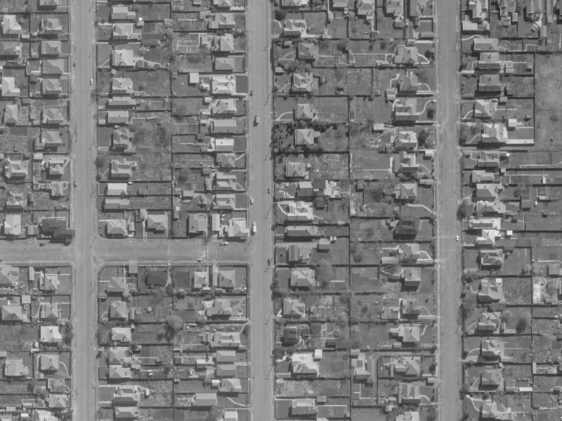 54 Geraldine Street from the air, 1960-1964