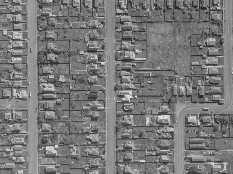 51 Champion Street from the air, 1960-1964