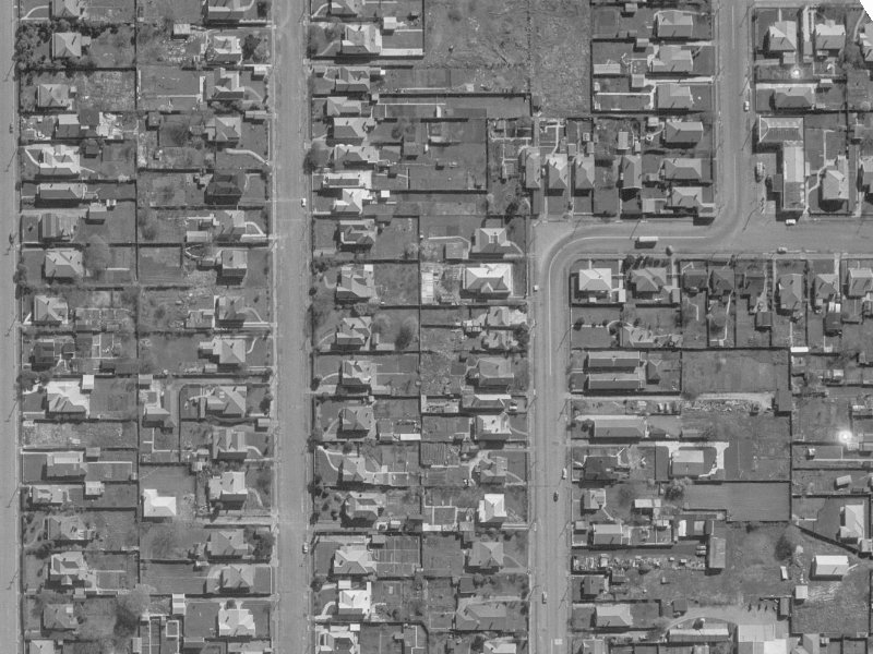 35D Whitmore Street from the air, 1960-1964