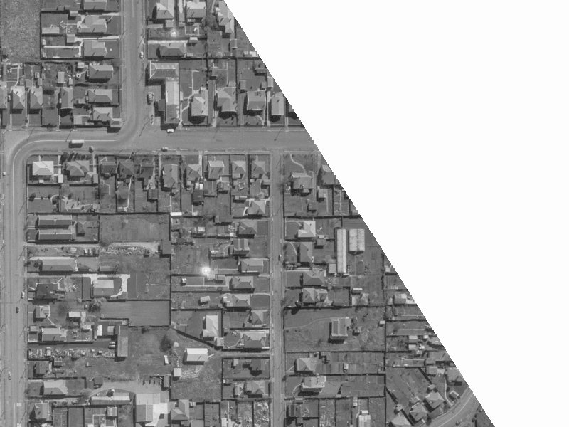 70 Perth Street from the air, 1960-1964