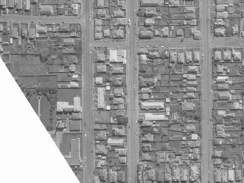 951 Colombo Street from the air, 1960-1964