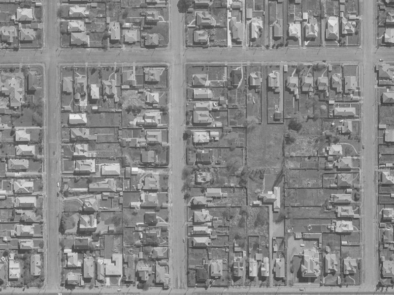 448 Madras Street from the air, 1960-1964