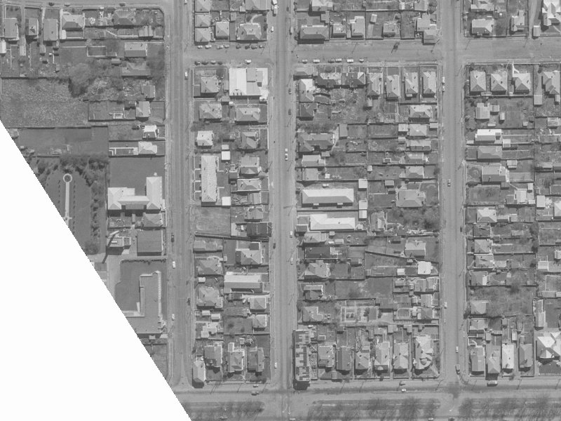 940-944 Colombo Street from the air, 1960-1964