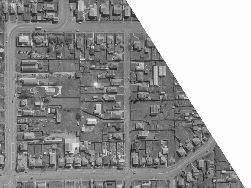 61B Perth Street from the air, 1960-1964