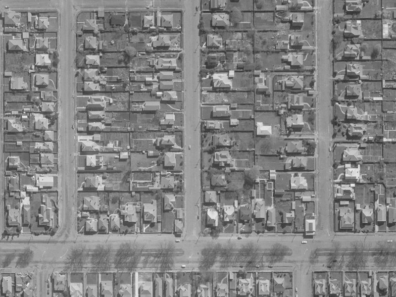 16A Geraldine Street from the air, 1960-1964