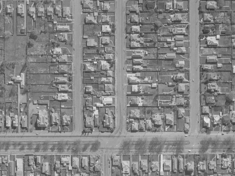 437 Barbadoes Street from the air, 1960-1964